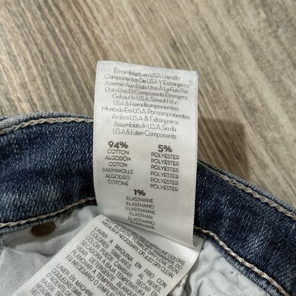 MOTHER Insider Crop Step Chew Jeans Women’s 28 High Rise Raw Hem Distressed - Picture 5 of 8